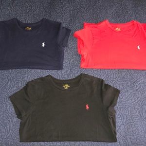 3 Polo Ralph Lauren short sleeve shirts